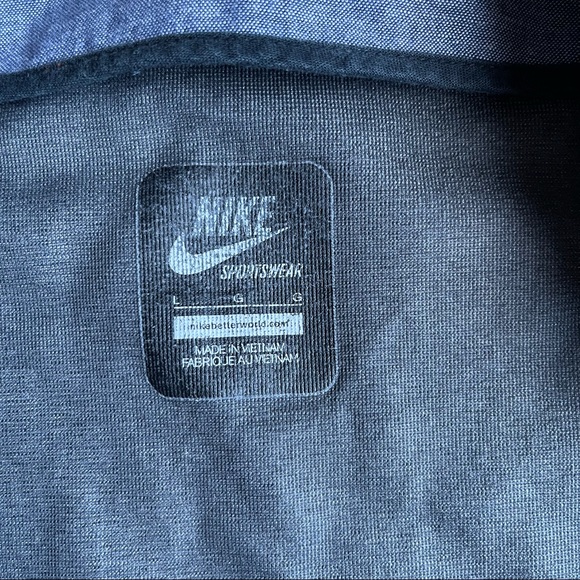 Nike Women’s NSW 3L Chambray Jacket Sz L In Midnight Navy/Reflective Silver - Picture 8 of 13